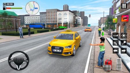 出租车司机3D城市出租车截图